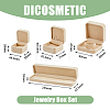 DICOSMETIC 4pcs 4 styles Square & Rectangle Velvet Jewelry Gift Boxes Set ODIS-DC0001-02-2