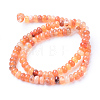 Natural Carnelian Bead Strands X-G-R403-4x6-16-2
