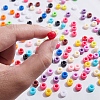 121.5G 15 Colors Opaque Acrylic European Beads SACR-SZ0001-09-7