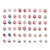 Acrylic & Resin & Polymer Clay Rhinestone European Beads FPDL-S015-04A-2