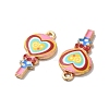 Alloy Enamel Pendants ENAM-D043-11G-03-2