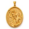 Religion Golden Tone 304 Stainless Steel Pendants STAS-K289-01G-05-1