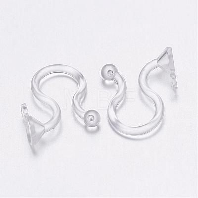 Plastic Clip-on Earring Findings KY-P007-G01-1