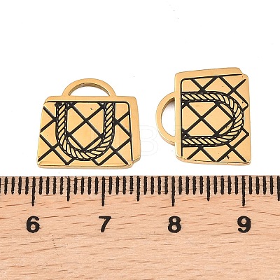 304 Stainless Steel Enamel Pendants STAS-A136-01G-03-1