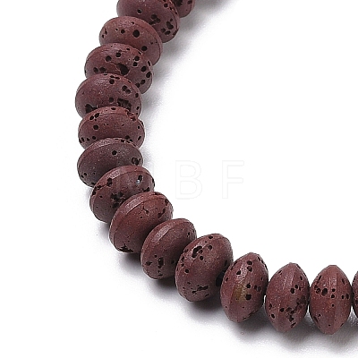 Synthetic Lava Rock Beads Strands G-B087-02A-07-1