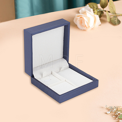 1Pc PU Leather Jewelry Boxes CON-CL0001-17-1