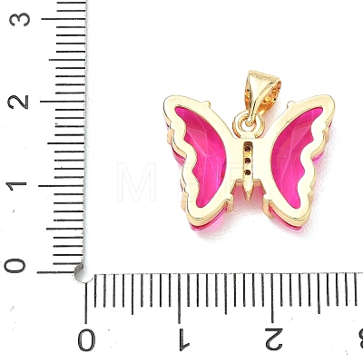 Brass Micro Pave Clear Cubic Zirconia Pendants CU-CBA83A6-05G-1