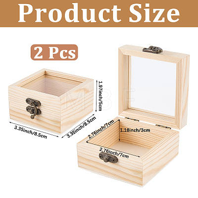 Wooden Storage Boxes WOCR-CL0001-02B-1