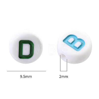 Opaque White Acrylic Beads SACR-YW0001-23D-1