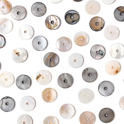 80Pcs 2 Colors Dyed Natural Shell Bead Spacers SHEL-FS0001-11-1