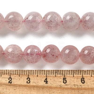 Natural Strawberry Quartz Beads Strands G-L595-C03-04-1