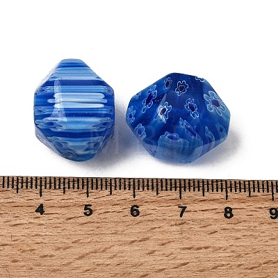 Handmade Millefiori Glass Beads LAMP-C025-01C-1