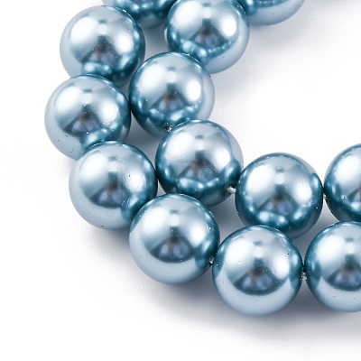 Shell Pearl Beads Strands BSHE-K015-10mm-02-1