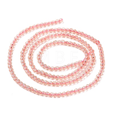 Transparent Glass Beads Strands GLAA-H021-04-27-1