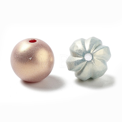 Opaque Macaron Color Acrylic Beads MACR-D033-06-1