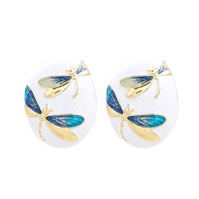 Alloy Enamel Boho Stud Earrings PW-WGBCA2B-03-1