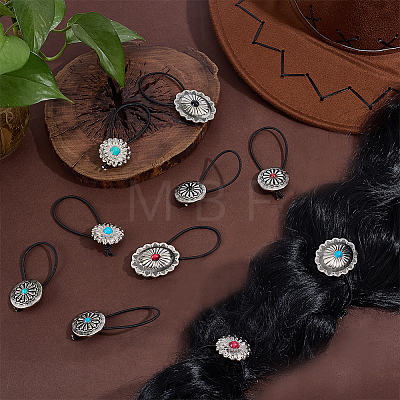 10Pcs Elastic Cord Hair Ties OHAR-PH00012-1