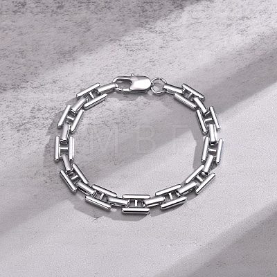 304 Stainless Steel Link Chain Bracelets for Men WGDE8BC-01-1