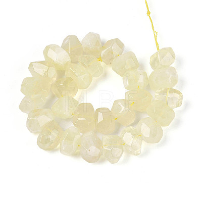 Natural Lemon Quartz(Heated) Beads Strands G-N347-18A-04-1