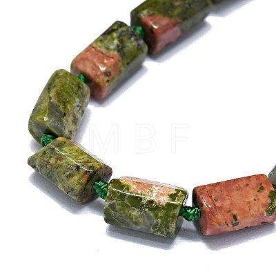 Natural Unakite Beads Strands G-O170-135-1