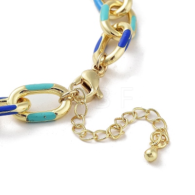 Brass Cable Chain Bracelets BJEW-D039-35G-1