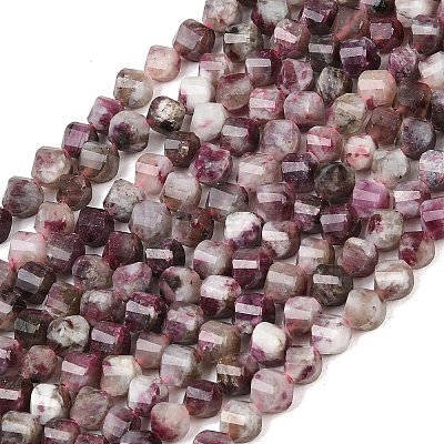Natural Plum Blossom Tourmaline Beads Strands G-P611-C36-01-1