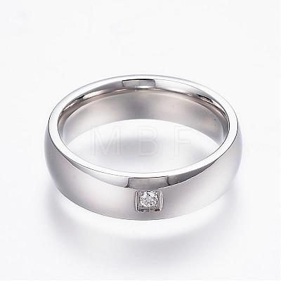 304 Stainless Steel Wide Band Rings RJEW-G082-02-1