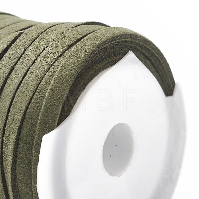 (Defective Closeout Sale: Bad Spool) Eco-Friendly Flat Faux Suede Cords LW-XCP0001-10-1