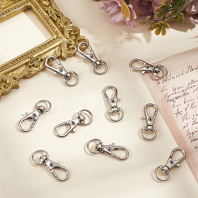 10Pcs Alloy Swivel Lobster Claw Clasps FIND-HY0005-47P-1