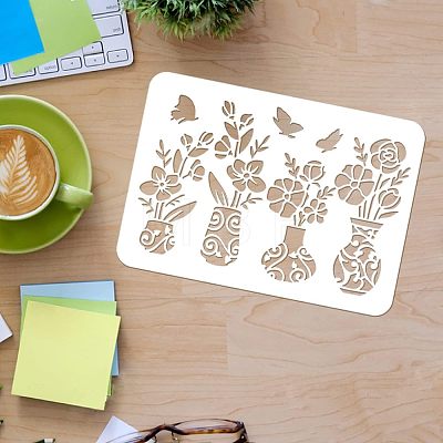 Large Plastic Reusable Drawing Painting Stencils Templates DIY-WH0202-192-1