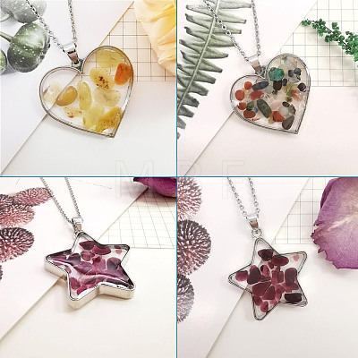 DIY UV/Epoxy Resin Pendant Necklace Making Kits DIY-TA0008-72-1