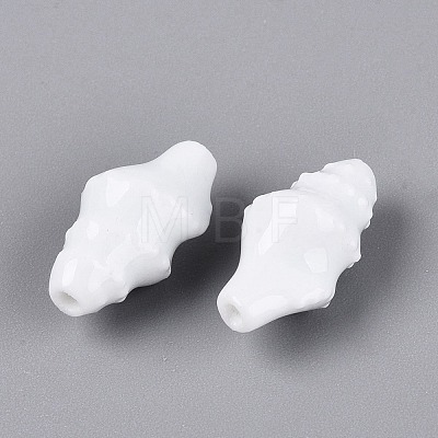 Vintage Handmade Porcelain Beads PORC-Q006-08A-1
