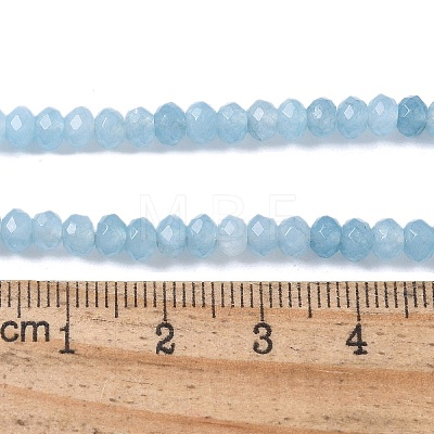 Dyed Natural Malaysia Jade Rondelle Beads Strands LS-G-E316-2x4mm-64-1