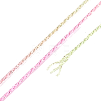 5 Rolls 9-Ply Braided Nylon Strings with Metallic Thread OCOR-Q062-01K-1