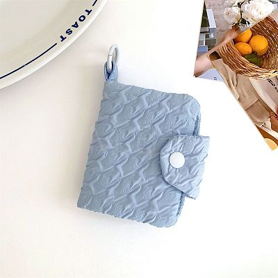 Candy Color Cloth Wallets with Snap Button PW-WGE578C-03-1