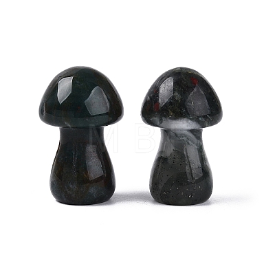 Natural African Bloodstone Mushroom Display Decorations G-Q602-03C-1