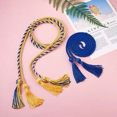 6Pcs 3 Styles Polyester Graduation Honor Rope AJEW-TA0001-22-1