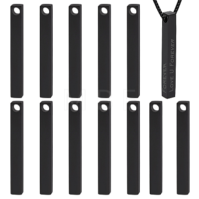 12Pcs Stainless Steel Pendants STAS-BC0003-87EB-1