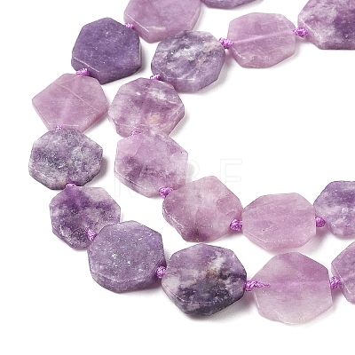 Natural Lepidolite Beads Strands G-L095-A01-01B-1