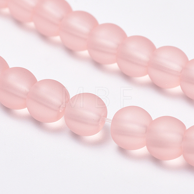 Transparent Glass Beads Strands GLAA-Q064-04-6mm-1