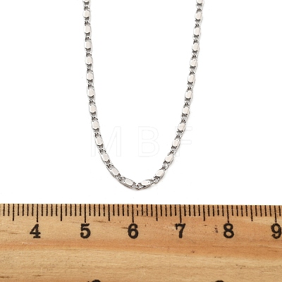 Brass Link Chain Necklaces for Women NJEW-D302-17P-1