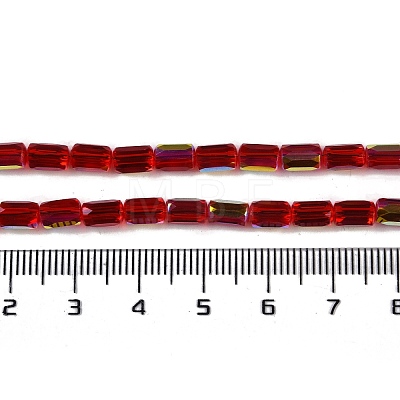 Electroplate Glass Beads Strands GLAA-Q101-02A-AB05-1