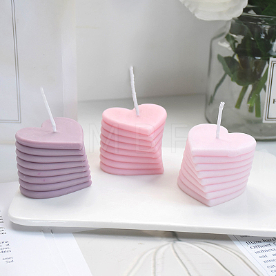 DIY Heart Candle Food Grade Silicone Molds CAND-PW0008-27-1