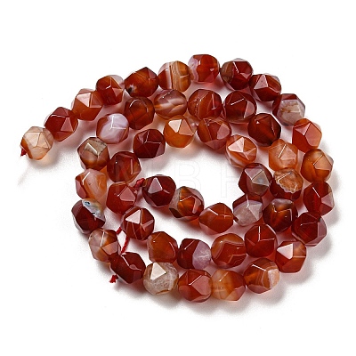 Natural Red Agate Beads Strands G-C085-A05-01-1