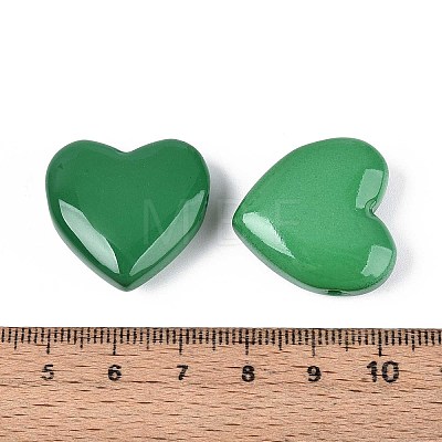 Dyed & Heated Imitation Jade Glass Beads GLAA-T023-44H-1