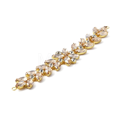 Shiny Flower Rhinestone Trim FIND-WH0050-25-1