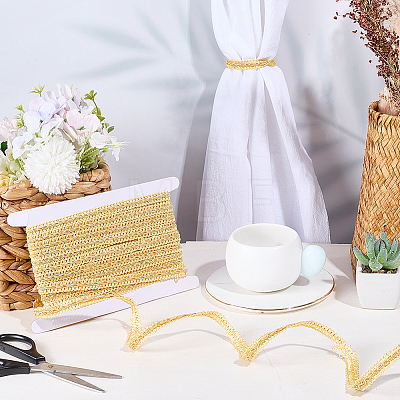 20 Yards Polyester Braided Lace Ribbon OCOR-DR0001-29A-1