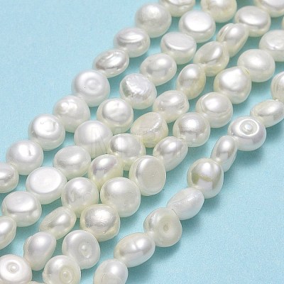 Natural Cultured Freshwater Pearl Beads Strands PEAR-A005-07B-01-1