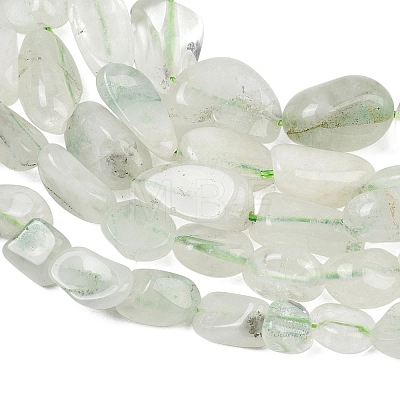 Natural Green Quartz Beads Strands GG-CBA3D9B-08-1