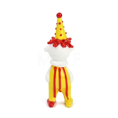 Handmade Lampwork Clown Display Decorations LAMP-Q005-12E-1